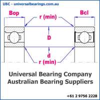 deep groove ball bearing single row diagram 40-60 mm