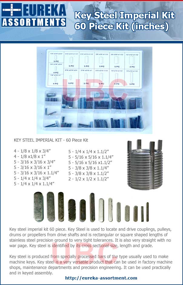 key steel imperial kit 60 piece key steel imperial kit 60 piece eureka assortments