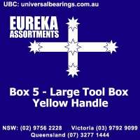 Plastic Tool Box Yellow Handle Eureka Assortments
