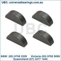 Woodruff keys are semicircular shaped