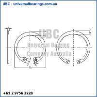 1 Circlip Stainless Internal