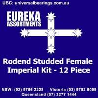 rod end studded female imperial kit 12 pieces