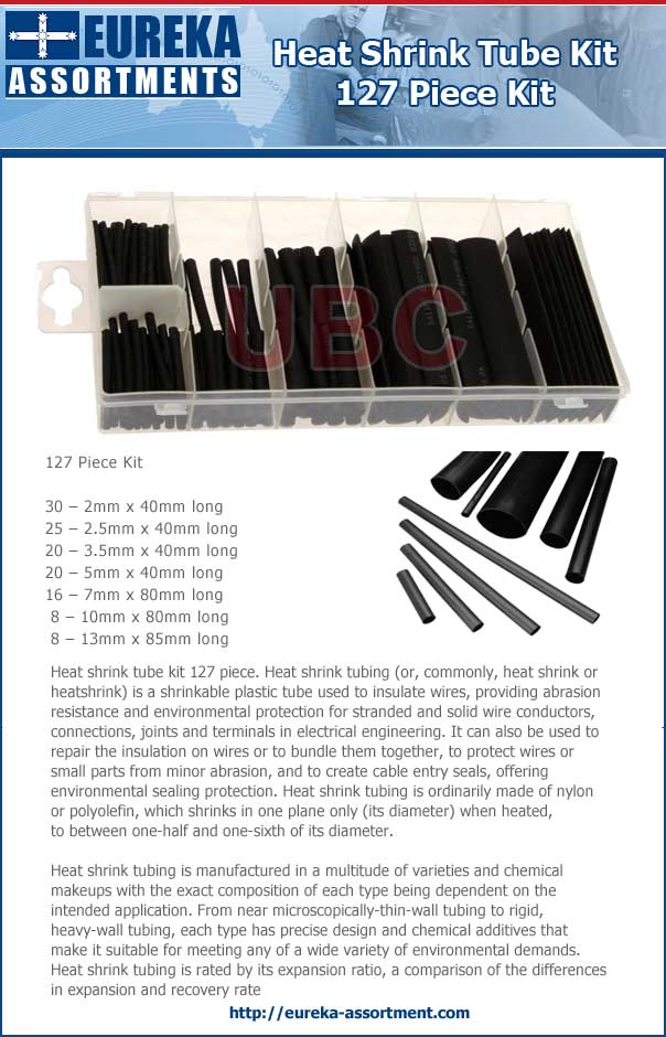 heat shrink tube kit eureka assortments
