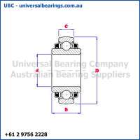 plough bearings round bore spherical diagram