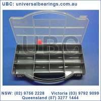 12 Section Fixed Handle Storage Box Size: 26 cm x 16 cm x 4.5 cm