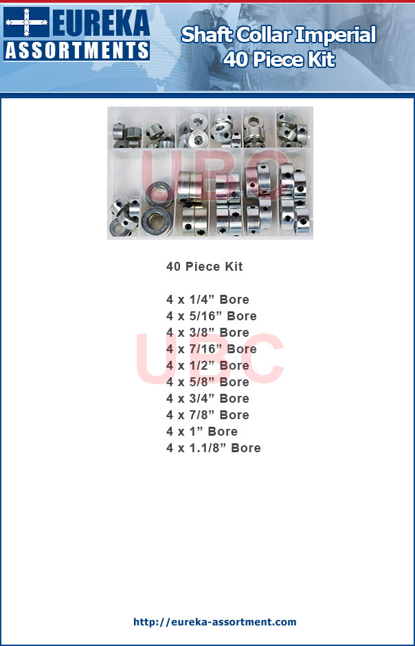 shaft collar imperial kits 40 piece shaft collar imperial kits 40 piece eureka assortments