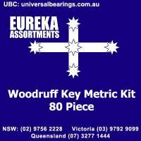 woodruff key metric kit 80 piece 